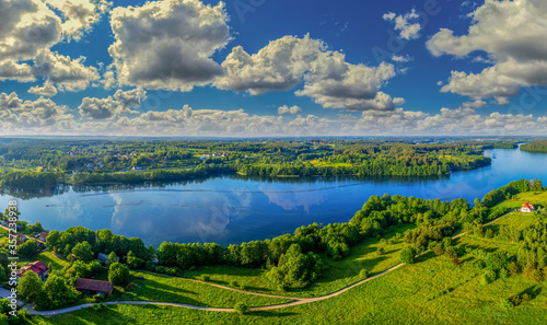 Warmia-jezioro Ukiel/Krzywe/ zatoka Łabędzia Szyja