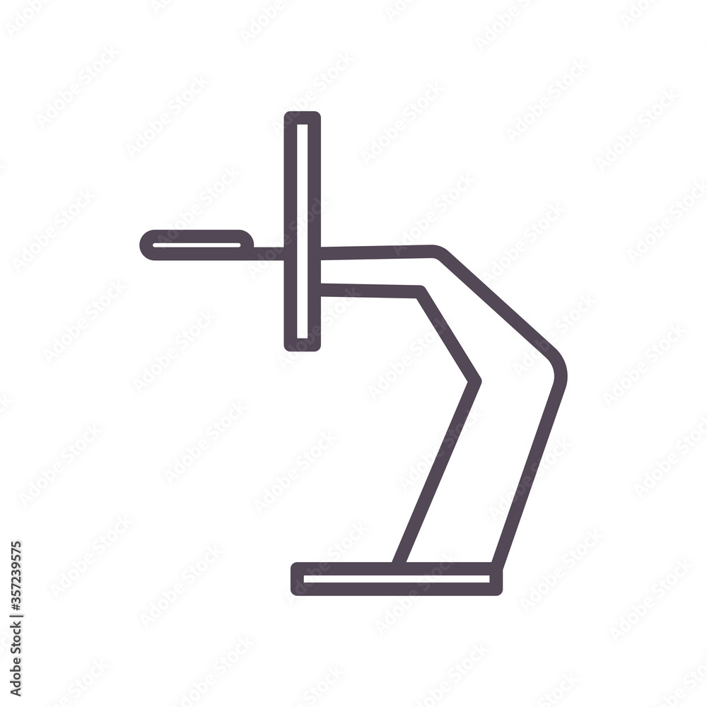 Basket of basketball line style icon vector design Basket of basketball line style icon vector design