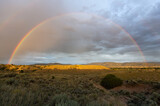 Full Summer Rainbow over New Mexico High Desert