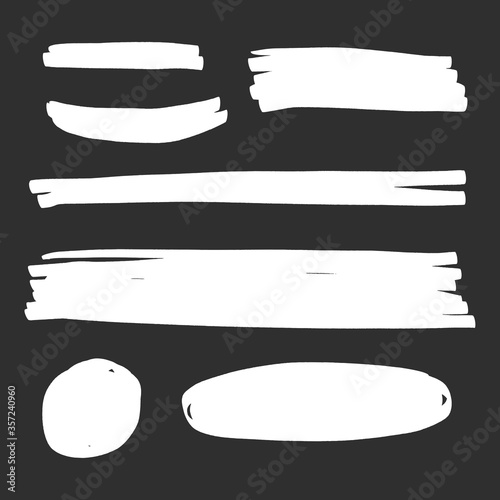 Abstract hand drawn doodle circles, arrows. Business doodles isolated on white background. photo