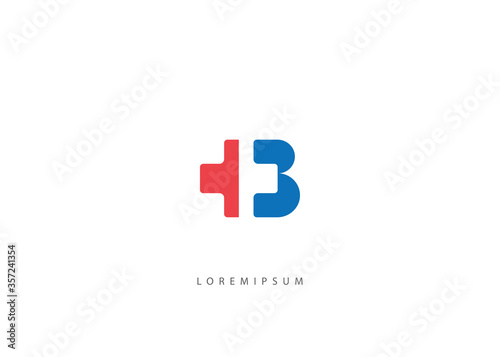 Letter Initial B health logo design inspiration