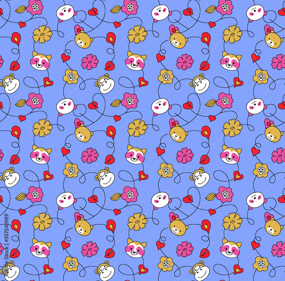 Soft and cute Easter background with Easter eggs and spring brunches. Eastern decoration seamless pattern. Soft and cute Easter background with Easter eggs and spring brunches. Eastern decoration seamless pattern.