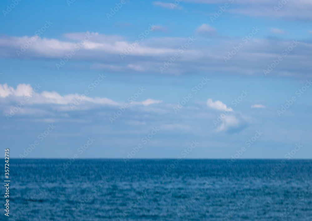 Hot cloudy sky over the Black Sea