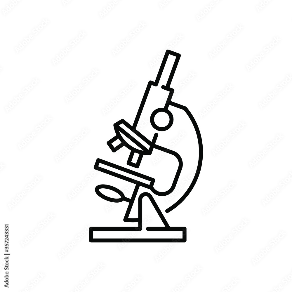 Microscope vector illustration. Medical laboratory equipment icon. Science and medicine symbol. Microscope vector illustration. Medical laboratory equipment icon. Science and medicine symbol.