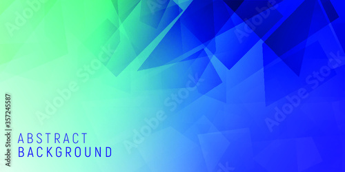Abstract Blue geometric banner background premium vector