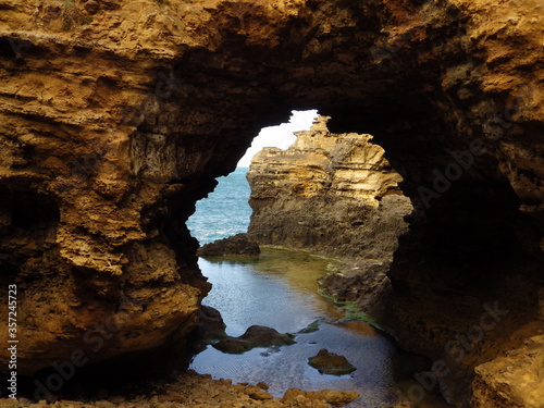 The Grotto. The sinkhole geological formation and pool on the Great ocean road. AUSTRALIA