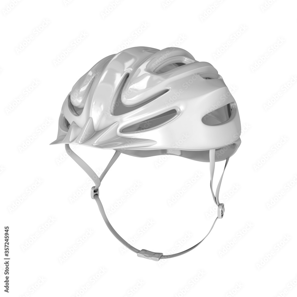 Fototapeta premium 3D Mockup Render Helmet White Top view