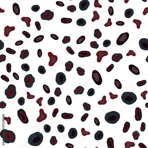 Dark Blue, Red vector seamless texture with disks.