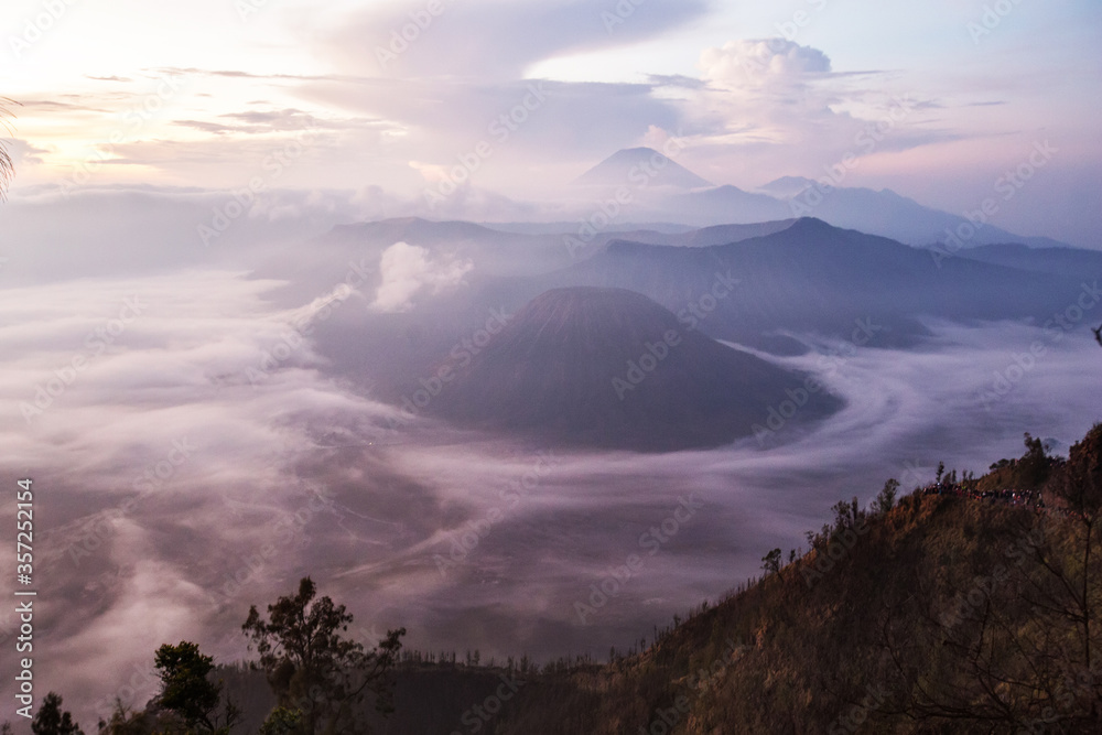 Semeru peak at the sunrise, Java, Indonesia Semeru peak at the sunrise, Java, Indonesia