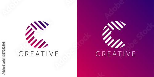 C letter, Creative logo design template. creative logotype