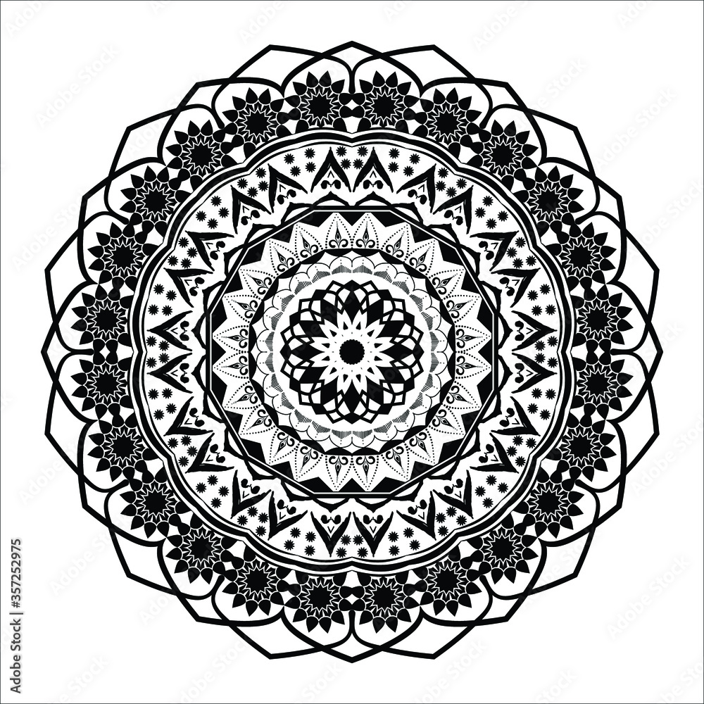 Creative colorful Mandala Design background vector design