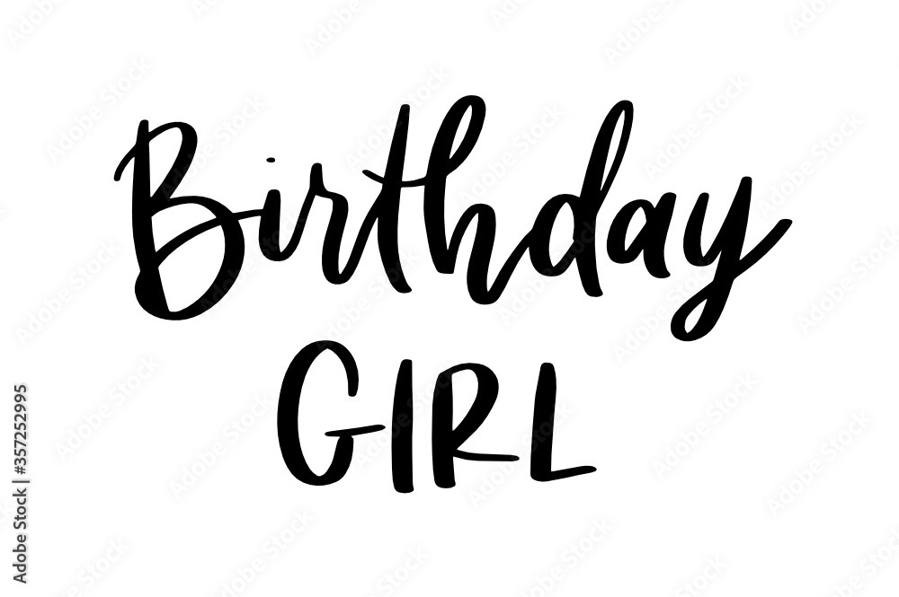 Naklejka premium Birthday Girl | Birthday SVG Design | for Cricut and Silhouette Cameo