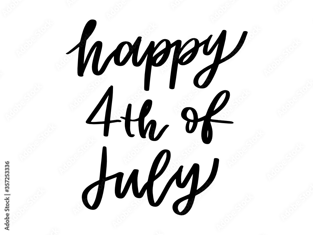 Happy 4th of July | USA America | Patriotic Quotes | 4th of July Crafts | Script Lettering Happy 4th of July | USA America | Patriotic Quotes | 4th of July Crafts | Script Lettering
