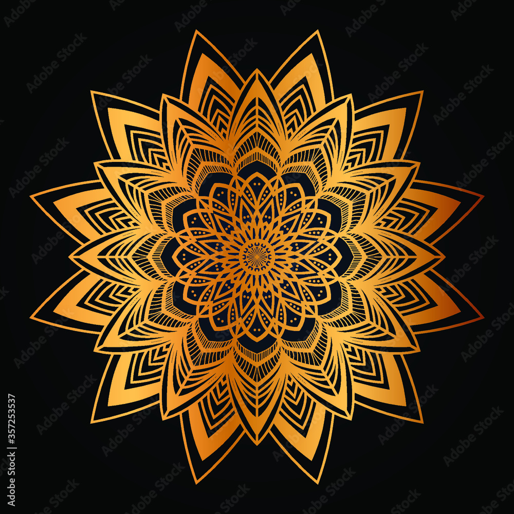 golden luxury background mandala Design vector golden luxury background mandala Design vector