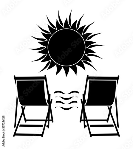 deck chairs and sun
