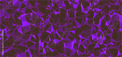 abstract geometric triangle shaped colorful vector background mixture of dark purple tones can be used as pattern, texture, wallpaper or banner