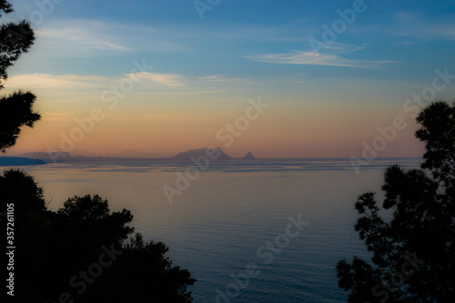 Foto Capo Zaffarana seen from the Belvedere of Termini Imerese at sunset