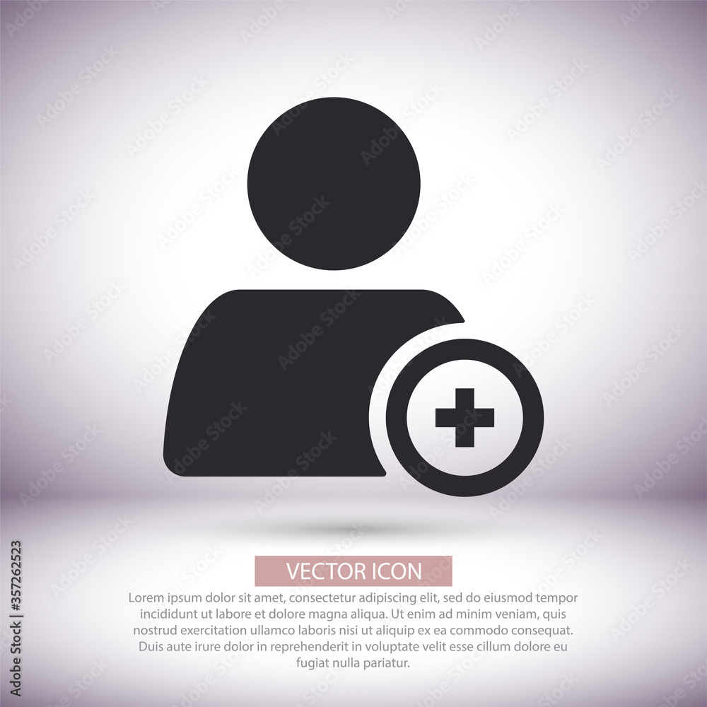 People tick vector icon , lorem ipsum Flat design People tick vector icon , lorem ipsum Flat design