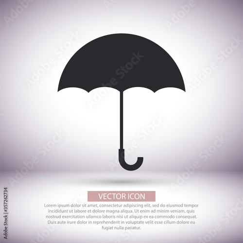 Umbrella vector icon  , lorem ipsum Flat design