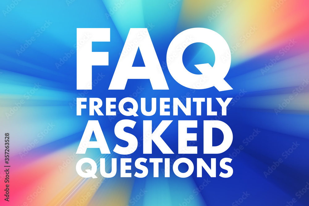 FAQ - Frequently Asked Questions acronym, business concept background