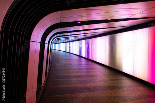 An Empty Light Tunnel Mysteriously Flickers During The COVID Lockdown in the UK