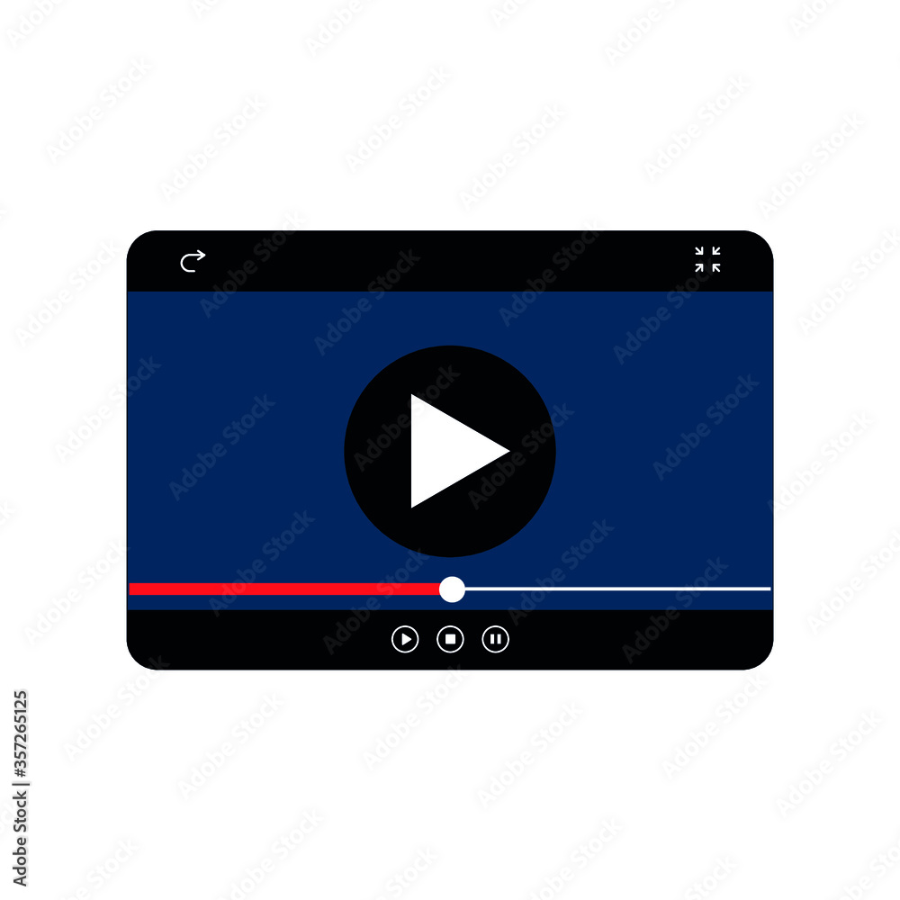Vector illustration. EPS-10
Playback window. Vector illustration. EPS-10
Playback window.