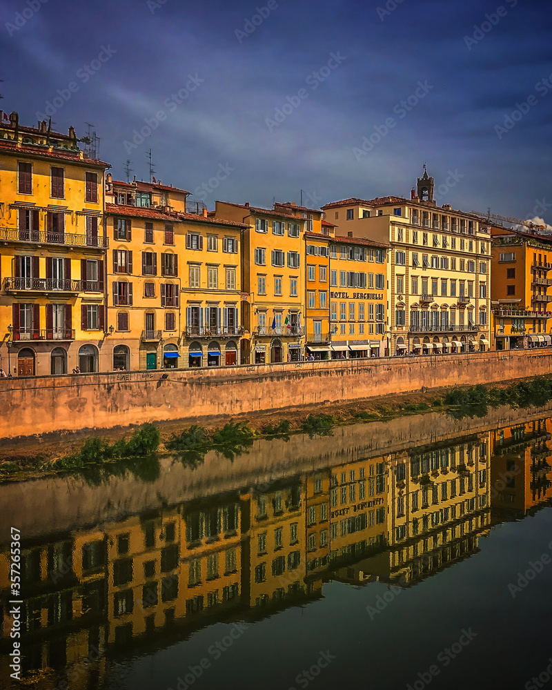 Naklejka premium Italy, Florence, Tuscany - arhitecture, old or new, public buildings, houses, facades, citiy, travel, holiday, cityscapes, streets 