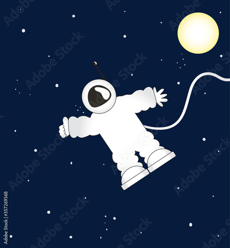 Astronaut in outer space