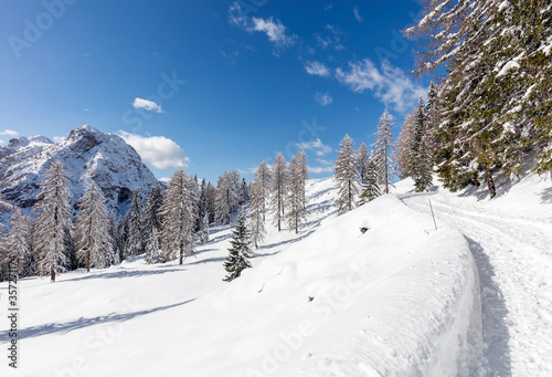 Winter in the Dolomites mountain, Italy © Posztós János