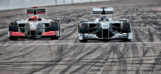 Keuken achterwand Sport Race cars driving on track  © Tom Merton/KOTO