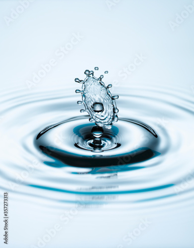 Close up of splashing water droplet