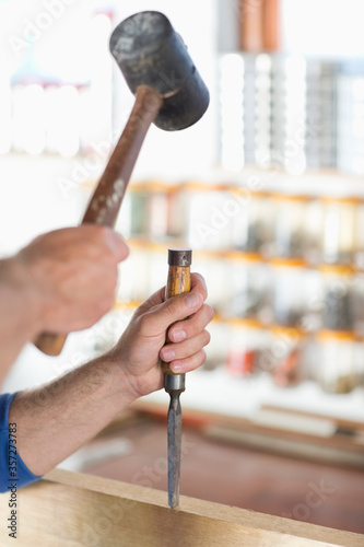 Man working in workshop