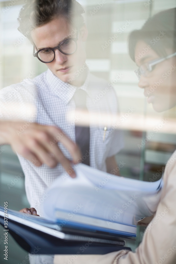 Business people talking in office Business people talking in office