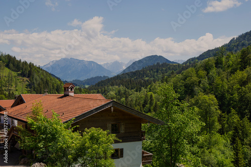 Bavarian house in Germany.Summer vacation. © olyczka