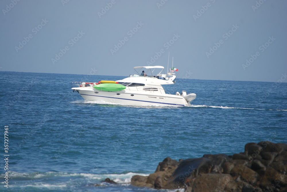 yacht in the sea