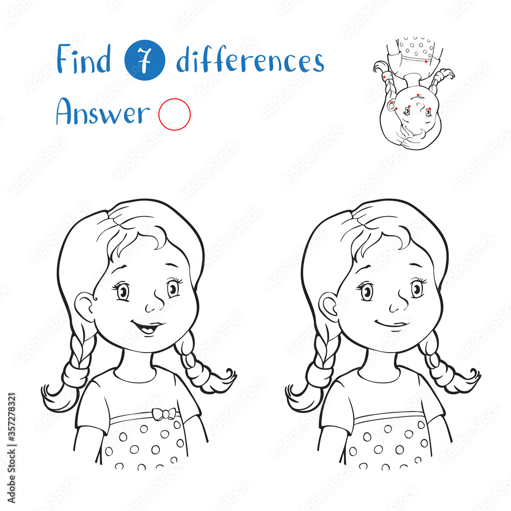 Find 10 differences. Black and white portrait of a girl. Find 10 differences. Black and white portrait of a girl.