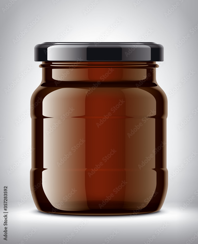 Glass Jar on Background. Glass Jar on Background.
