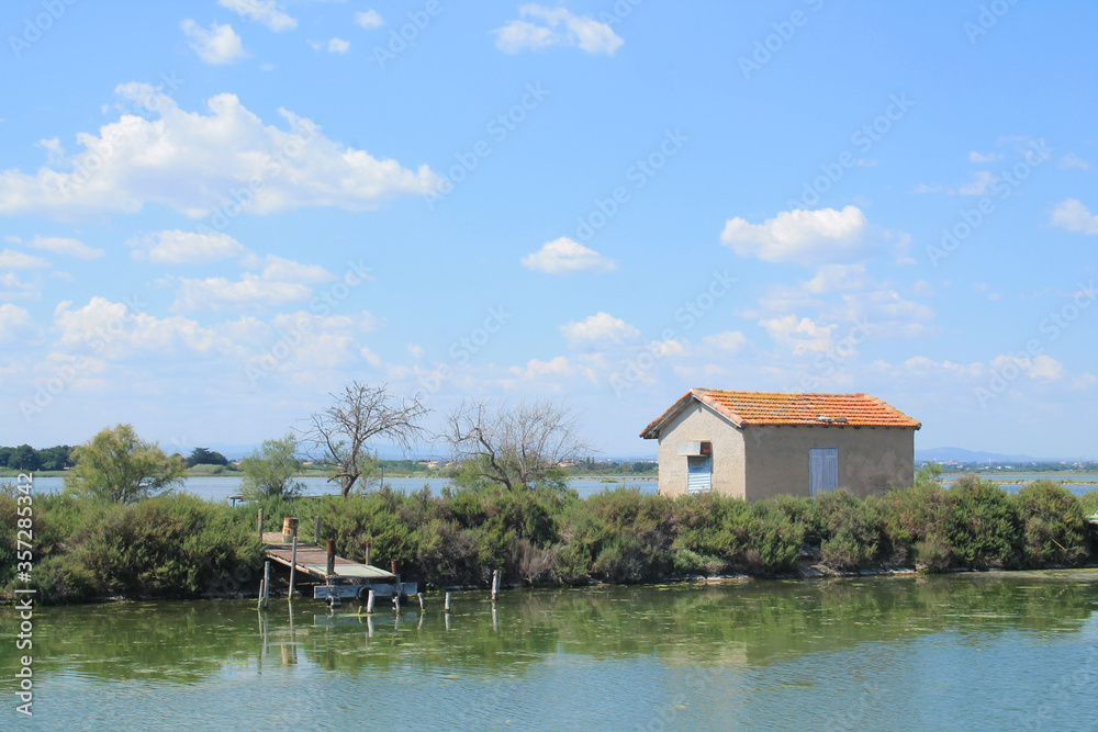 Fishing village in Villeneuve les Maguelone, a seaside resort in the south of Montpellier, Herault, France Fishing village in Villeneuve les Maguelone, a seaside resort in the south of Montpellier, Herault, France