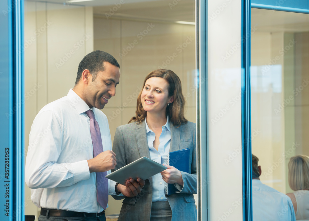Business people talking in meeting Business people talking in meeting