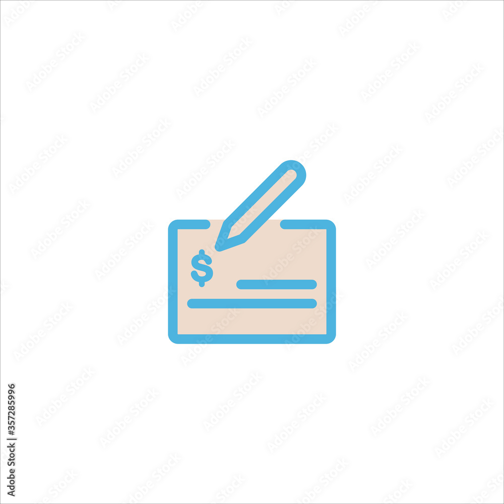 money check icon flat vector logo design trendy money check icon flat vector logo design trendy