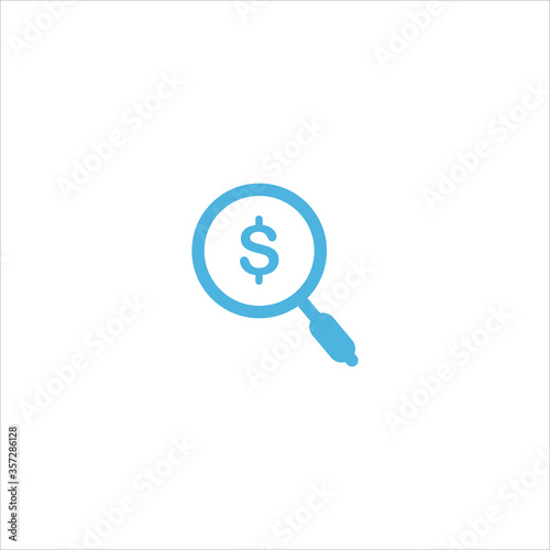 searching money icon flat vector logo design trendy