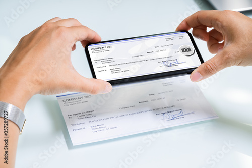 Scanning Remote Deposit Check Document Using Phone