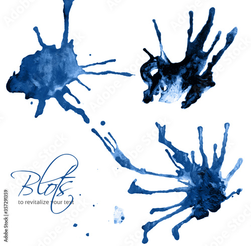 Blue blots to revitalize your text