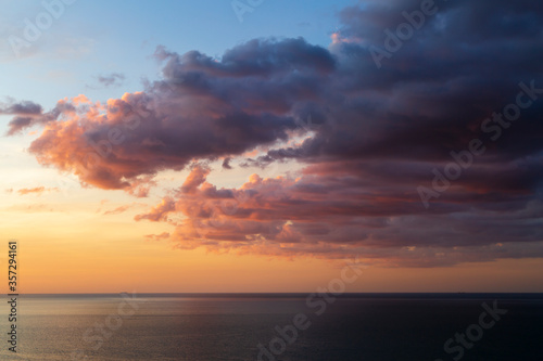 Fototapeta Naklejka Na Ścianę i Meble -  Batu Ferringhi Sunset Seascape Cloudscape