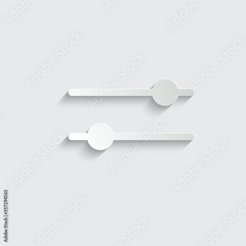 paper  filter icon - black vector sign