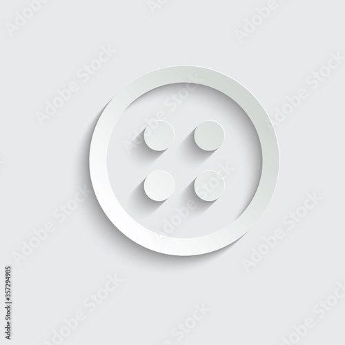 paper  button icon vector black stud sign
