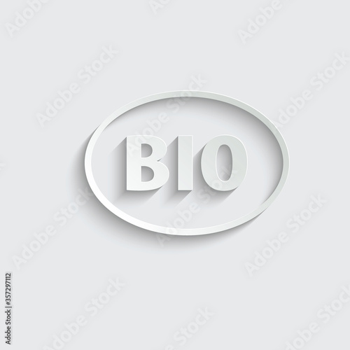 paper bio icon vector sign