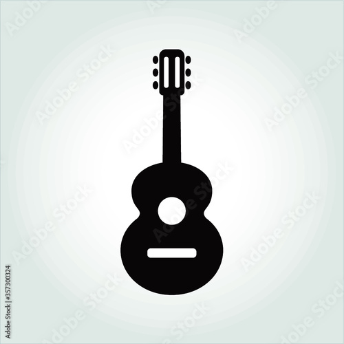 guitar acoustic icon vector illustration