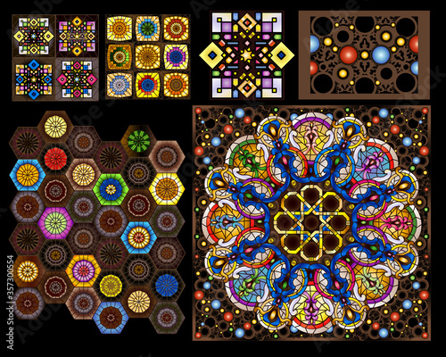 Vintage Stained Glass Collection - Southern European