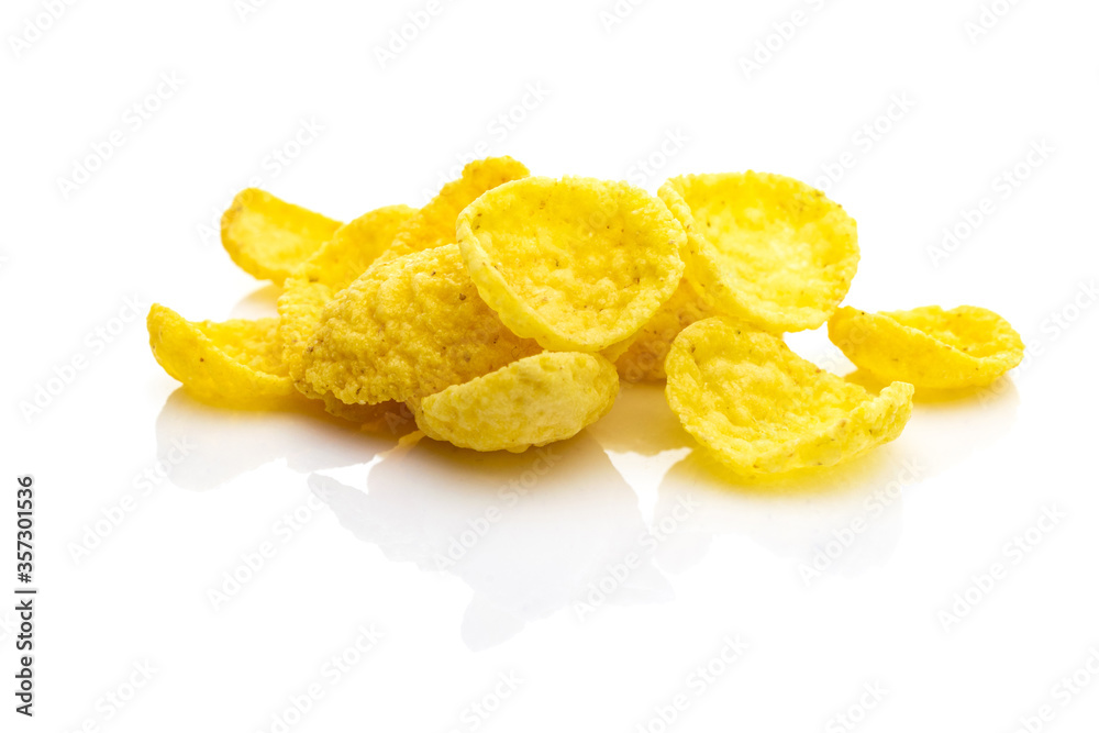 Superfood white background. Snack Cereal Cornflakes milk breakfast. Antioxidant, omega-3, protein, mineral nutrients - vegetarian diet concept. Superfood white background. Snack Cereal Cornflakes milk breakfast. Antioxidant, omega-3, protein, mineral nutrients - vegetarian diet concept.